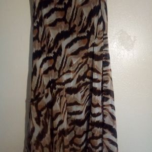 Zebra print skirt